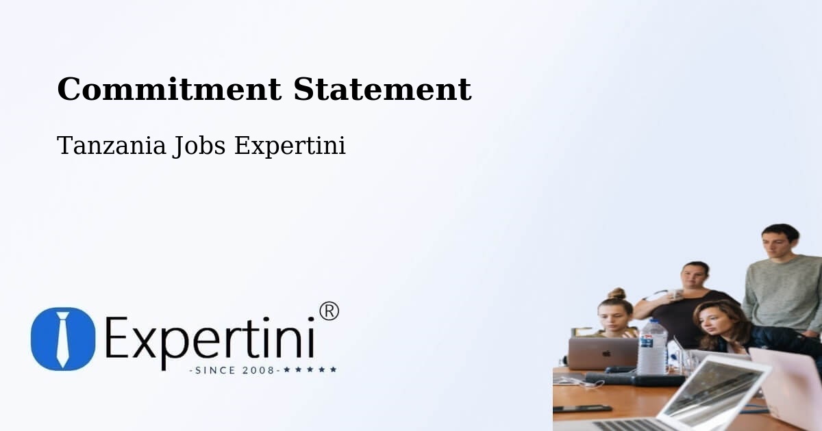 Corporate Commitment – Kilimatinde - Tanzania Jobs Expertini